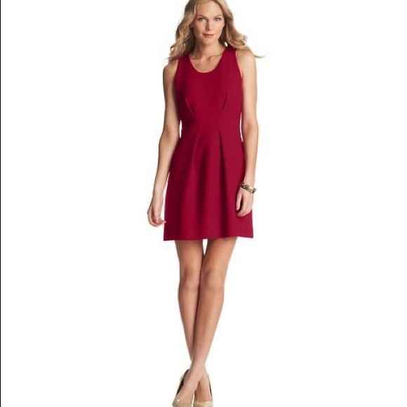 Ann taylor loft red dress Clearance
